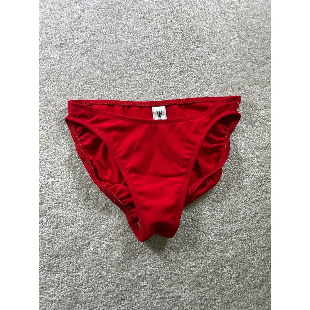 Slim a Size Women's Swim Bottom Red Size 6 Polyester Bikini‎